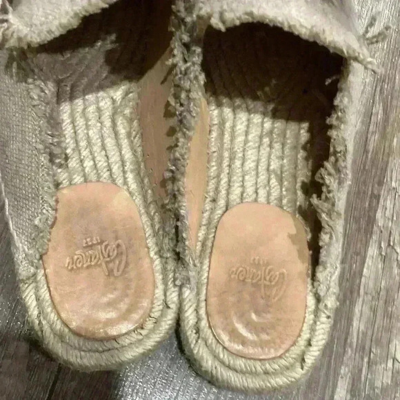 Castaner Canvas Tassel Accents Neutral Flat Mules EU 39 - Picture 5 of 11